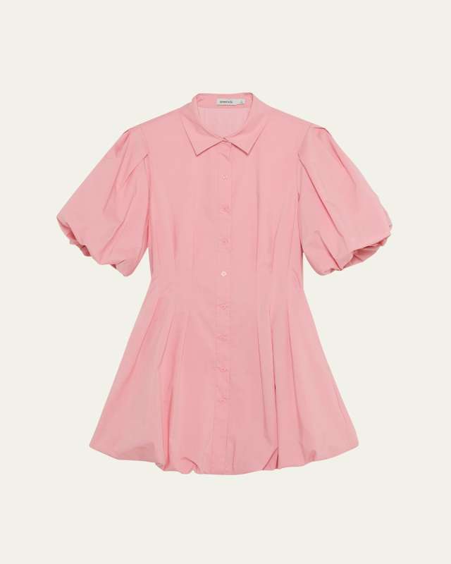 Cleo Balloon Pintuck Mini Dress
